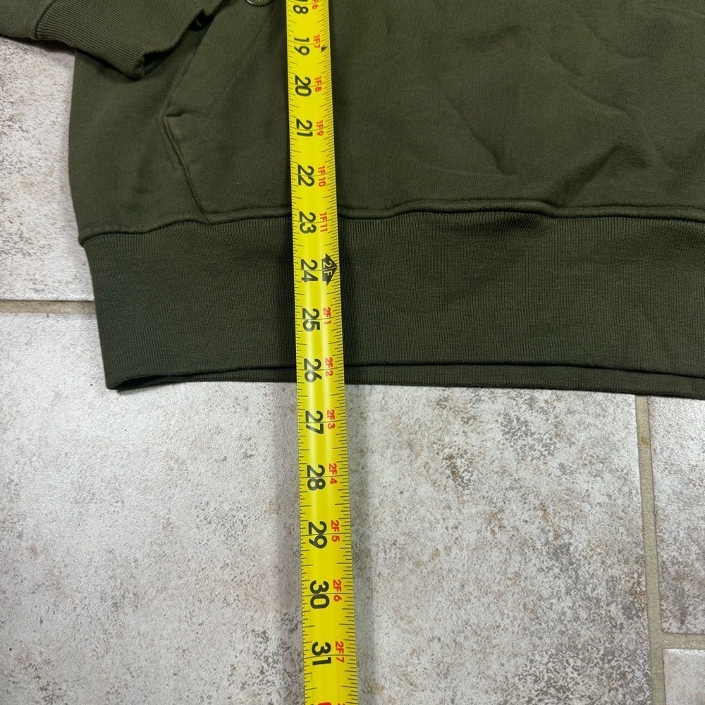 Supreme X Stone Island Olive Green Hoodie Sweater Mens Medium - Picture 5 of 14